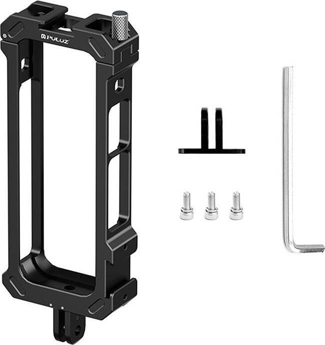 Actual product image Puller Metal protective cage PULUZ with tripod adapter for Insta360 X4