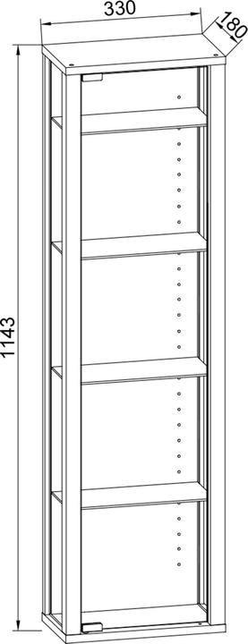 Actual product image VCM Edana (33 x 18 x 115 cm)