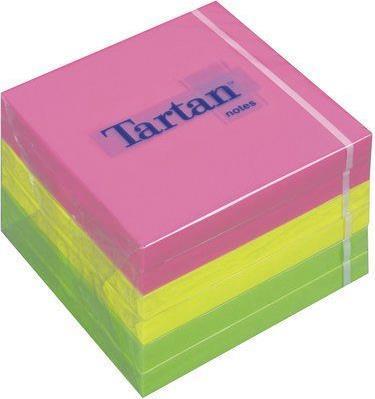 3M Tartan sticky note 7676N 76x76mm 100pcs neon assorted 6pcs (76 x 76 mm)