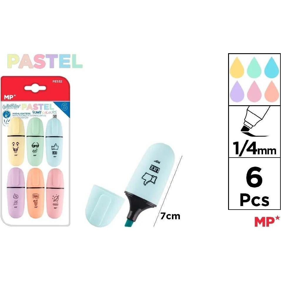 Teka, Evidenziatori, Textmarker 6 Farben (6 x)