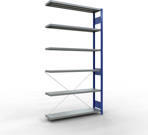 Produktbild Schulte Lagertechnik Stecksystem Anbauregal MULTIplus250 mit Kreuzstrebe