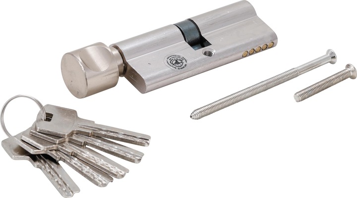 Actual product image BGS Security Cylinder Lock | with Rotary Knob | 80 mm (Cylinder key)