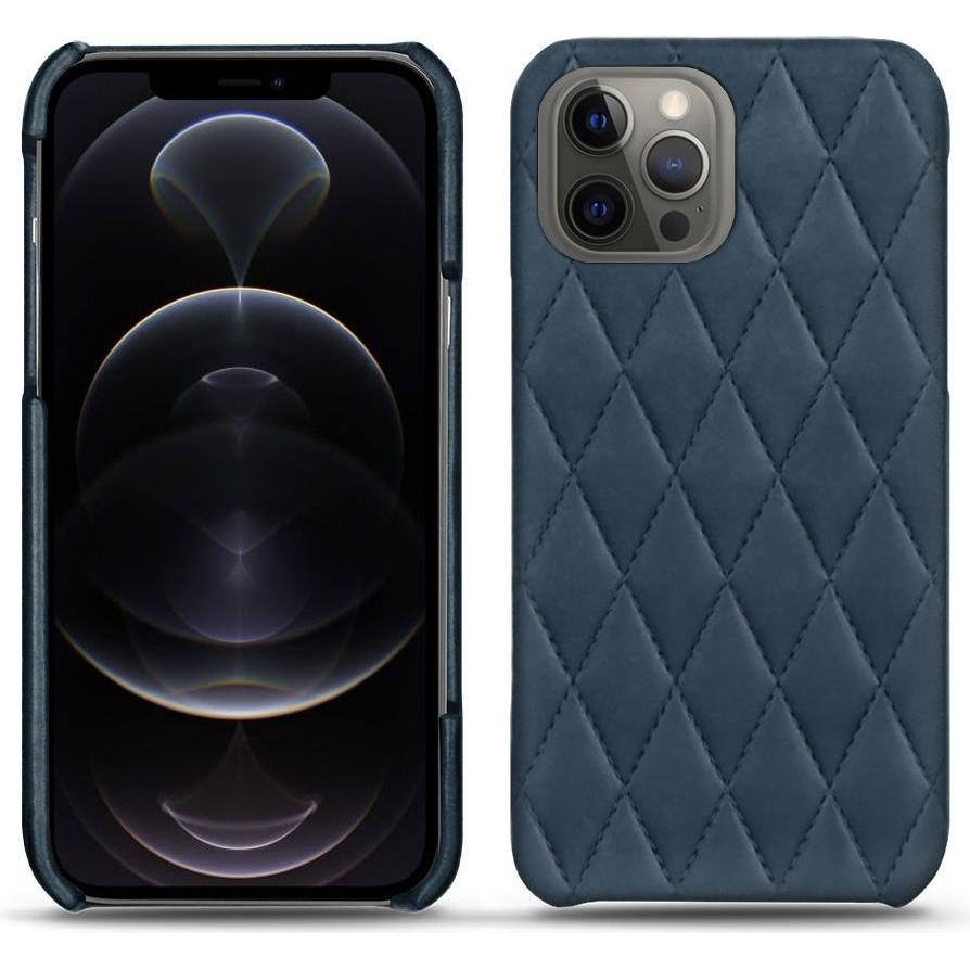 Noreve Lederschutzhülle (Apple iPhone 12 Pro Max), Smartphone Hülle, Blau