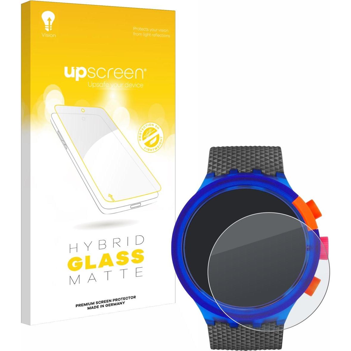 upscreen Schutzglas Schutzfolie Displayschutz Display Schutz Glas Folie matt, Smartwatch Schutzfolie, Grau