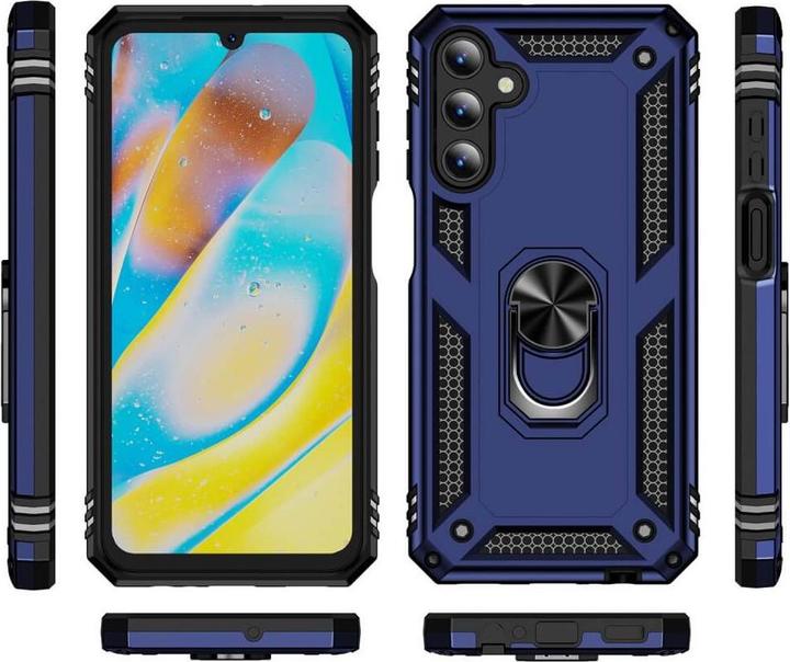 Actual product image Cover-Discount Galaxy A15 - Armor Case with kickstand blue (Samsung Galaxy A15)