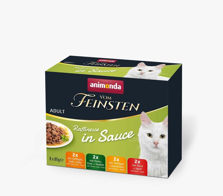 Produktbild animonda Vom Feinsten Adult Raffinesse in Sauce Adult 8 x 85g Mixpack (Adult, 8 Stk., 680 g)