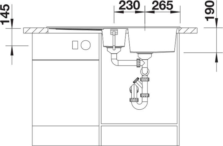 Actual product image Blanco Metra 6 S (Top-mounted sink, 100 cm, 50 cm)