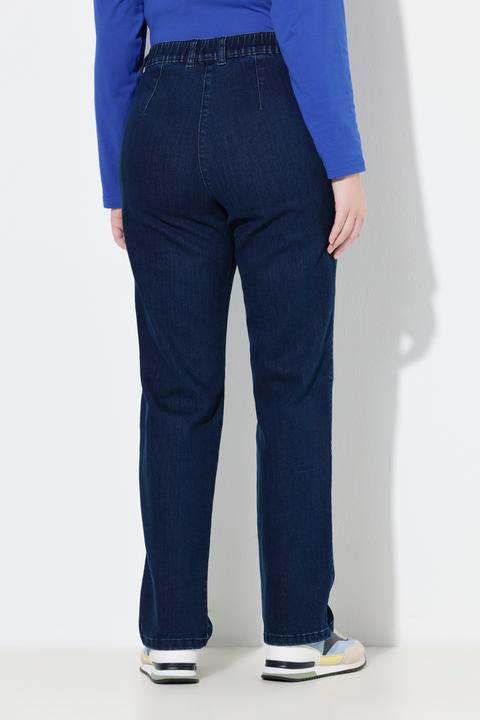 Immagine prodotto Ulla Popken Jeans modello Mony con taglio della gamba conico e tasche con zip (48)