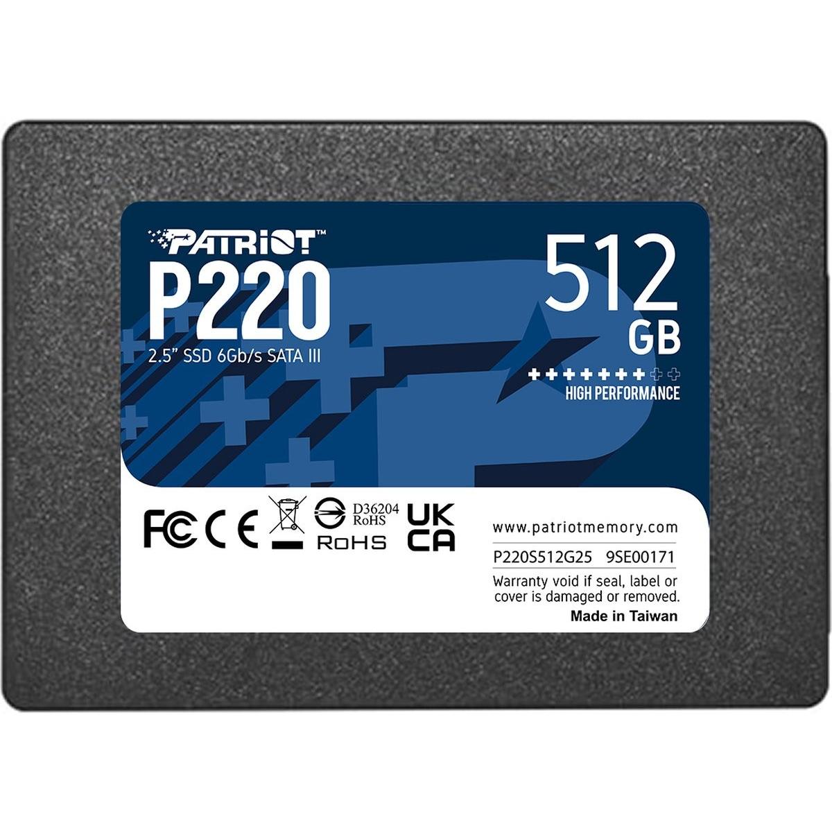 Patriot P220 (512 Gb, 2.5"), Ssd
