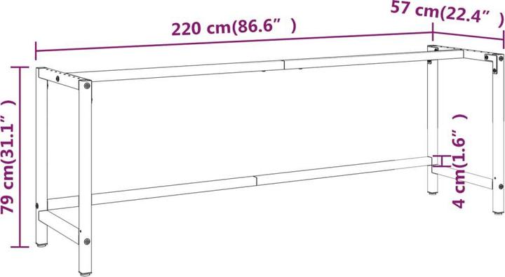 Actual product image vidaXL Werkbankgestell