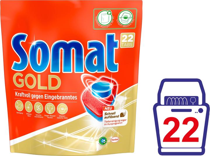 Produktbild Somat Gold 12 Multi-Aktiv (Tabs, 22 Waschgänge)