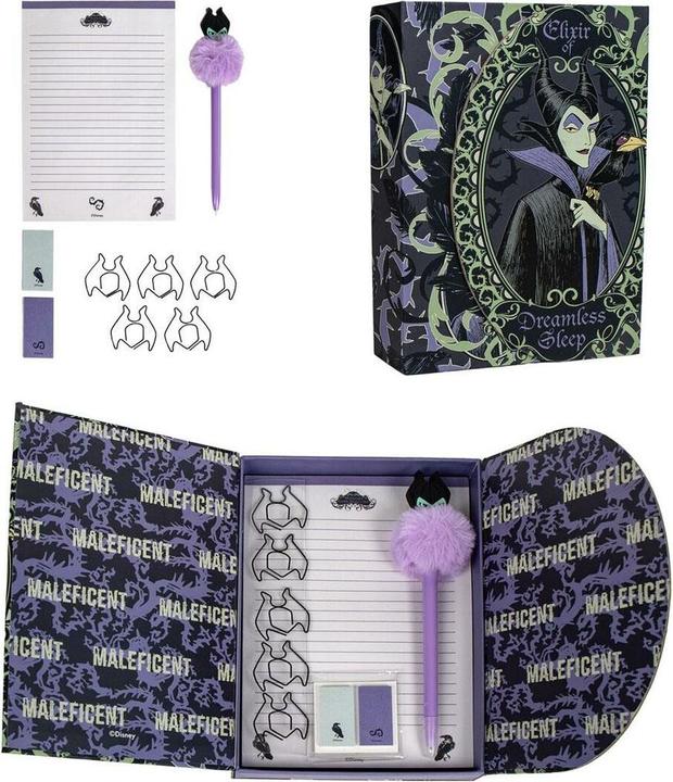 Actual product image Cerda DISNEY VILLAINS - Boîte de Papeterie - 9 pc. (Black, 1 x)