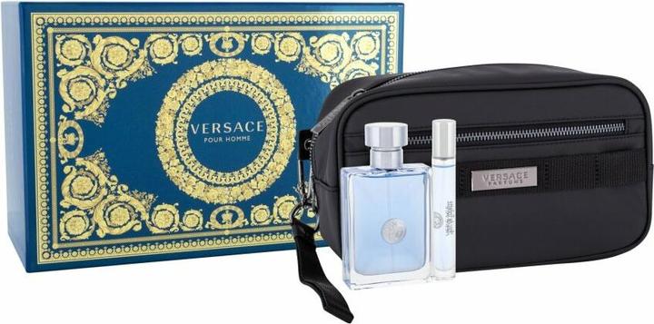 Produktbild Versace Pour Homme by Gift Set -- 3.4 oz Eau de Toilette Spray + 0.3 oz Mini EDT Spray in Pouch (Eau de Toilette, 100 ml)