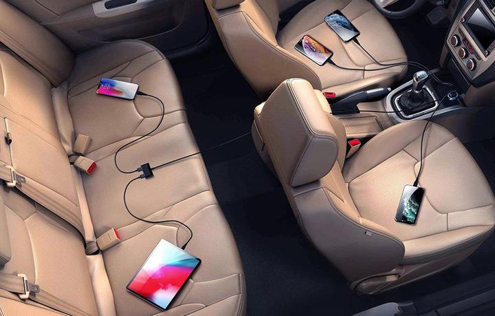 Immagine prodotto Joyroom Caricatore da auto multiplo a 5 porte (3+2) USB