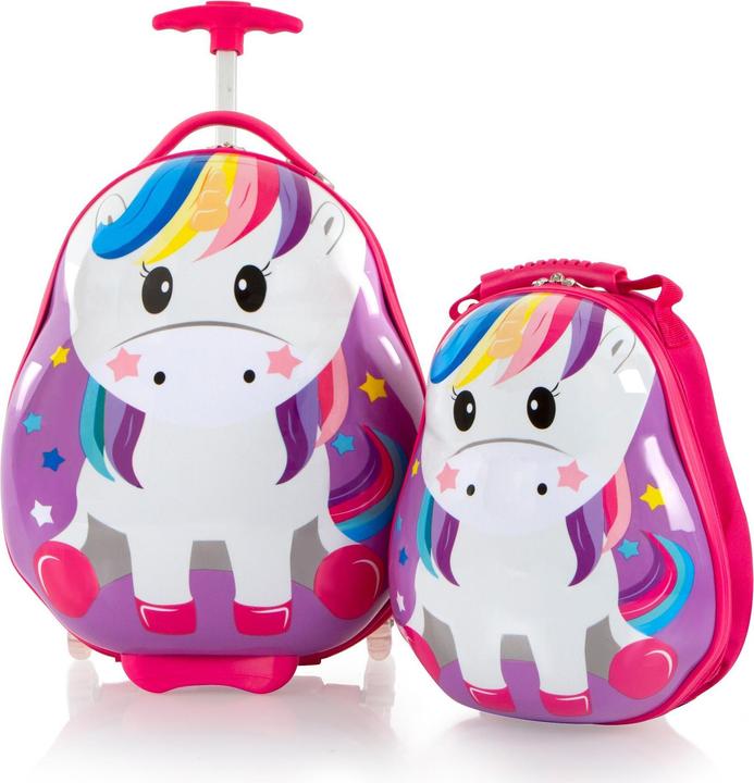 Actual product image Heys Travel Tots Kids Suitcase and Backpack, Unicorn (22 l)