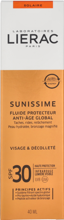 Actual product image Lierac Fluide Sun Protection Factor 30 (Sun cream face, SPF 30, 40 ml, 65 g)