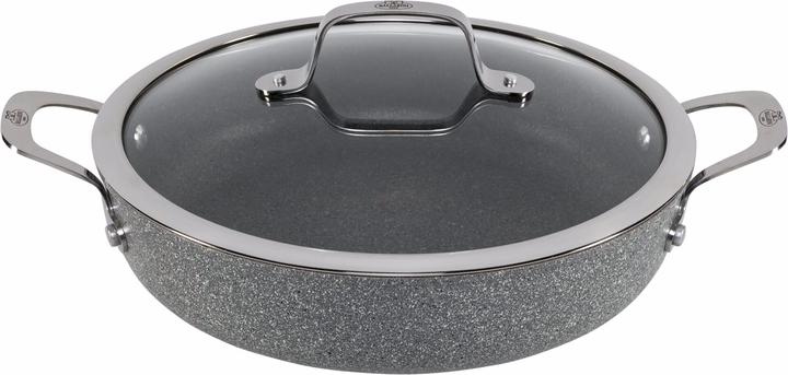 Image du produit Ballarini Salina Granitium Poêle à servir avec couvercle, 28 cm (28 cm, Poêle à frire, Acier inoxydable, Aluminium)
