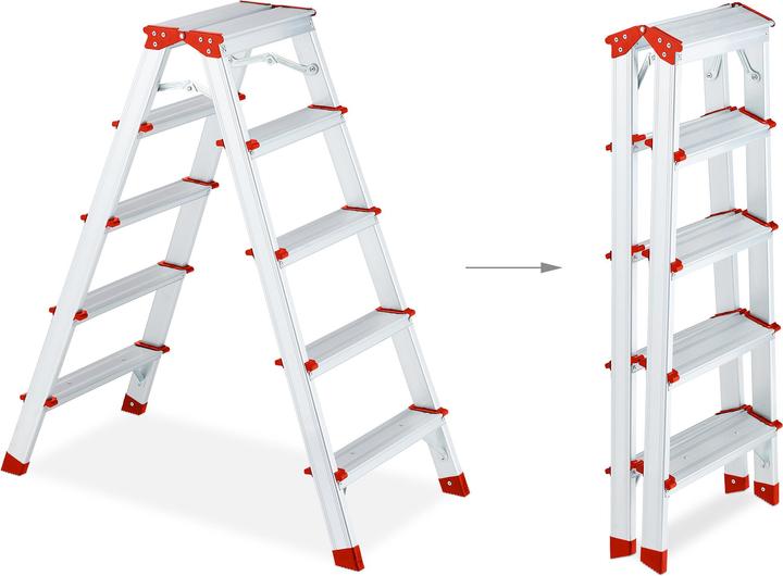 Actual product image Relaxdays Stepladder (Stile, 77 cm)