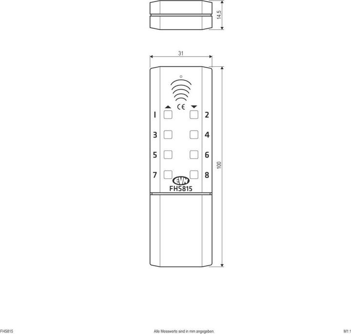Actual product image EVN-Lichttechnik radio hand-held transmitter