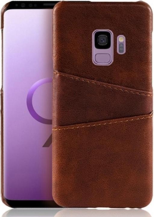 Actual product image Screenguard Samsung Galaxy S9+ CardCaddy Leather Backcase with Card Pockets (Samsung Galaxy S9+)