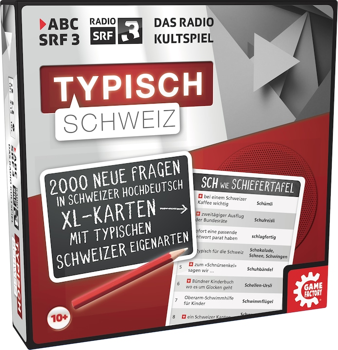 Game Factory ABC SRF 3 Typisch Schweiz (Deutsch, Schweizerdeutsch)