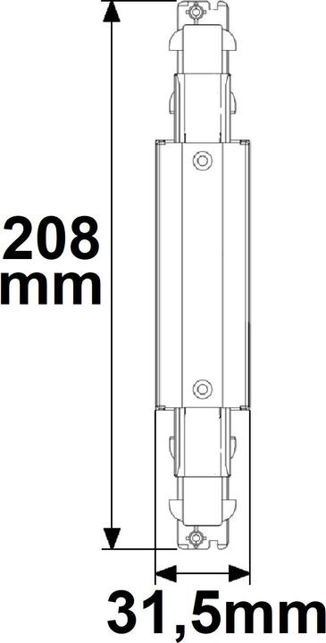 Immagine prodotto Isoled Alimentazione centrale DALI a 3 circuiti per binari montati in superficie, bianco