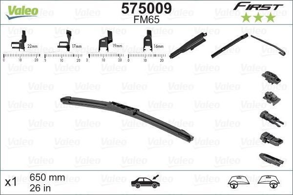 Valeo Wiper Multiconnection 650 mm