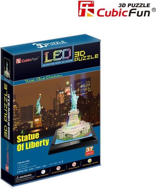 Produktbild Cubicfun 3D Puzzle Freiheitsstatue (Licht) (37 Teile)