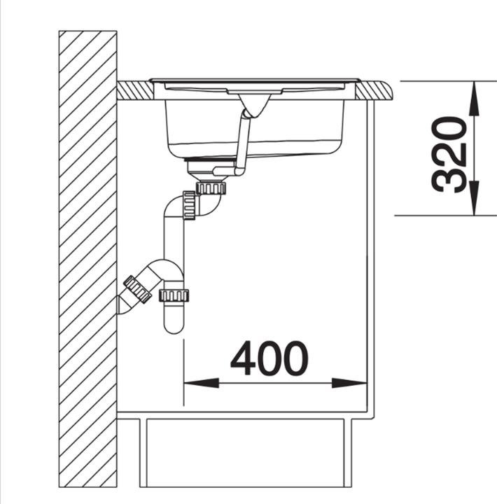 Actual product image Blanco Rondoset (Undermount sink, 46 cm, 46 cm)