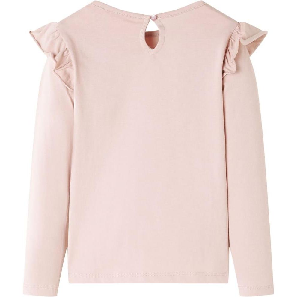 Thumbnail - VidaXL, Jungen, Shirt, Kinder-Langarmshirt Rosa 140,Material: 100 % Baumwolle,Farbe, Rosa, (140)
