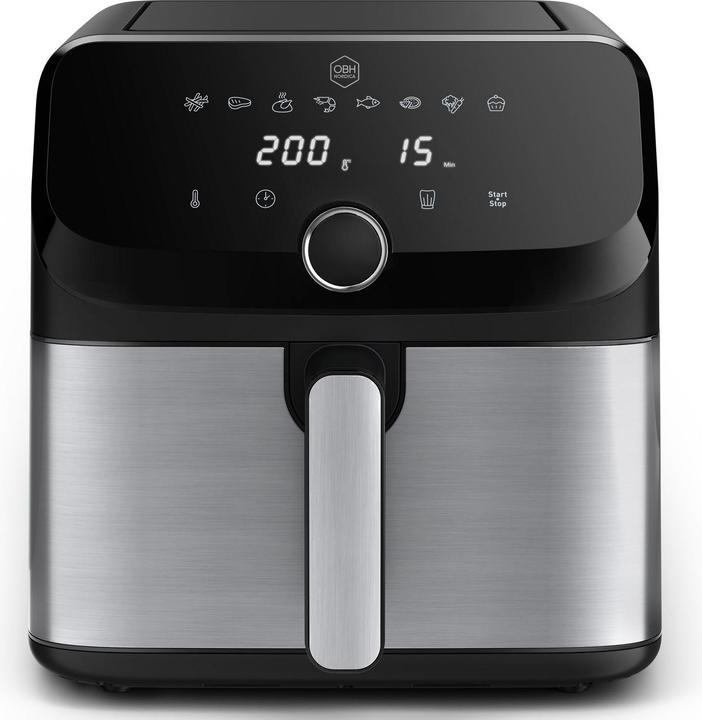Produktbild OBH Nordica Easy Fry Mega Luftfritteuse 7,5 L, Edelstahl
