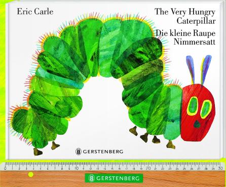 Productafbeelding De zeer hongerige rups / De kleine rups zonder einde (Duits, Engels, Eric Carle, 2004)