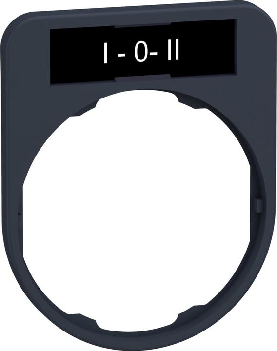 Actual product image Schneider Electric Label holder 40x50mm, with label I-0-II, ZBYF2186