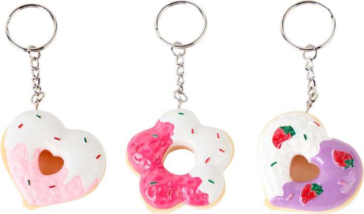 Canenco Create It! Schlüsselanhänger mit Lippenbalsam „Candy Explosion Donut“