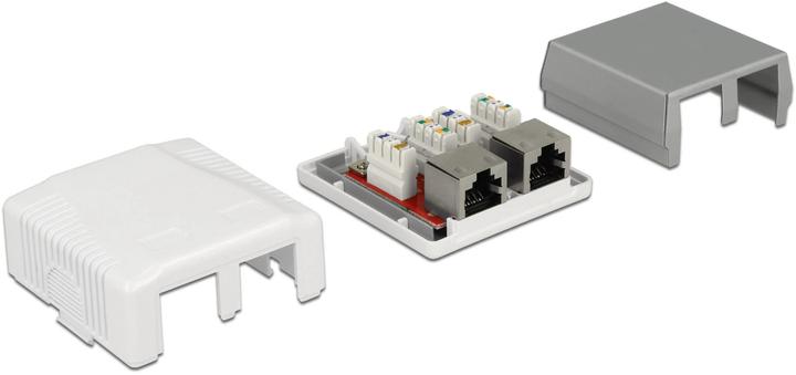 Produktbild Delock RJ-45 Cat.6A Gehäuse: 2 Port (Netzwerk Zubehör)