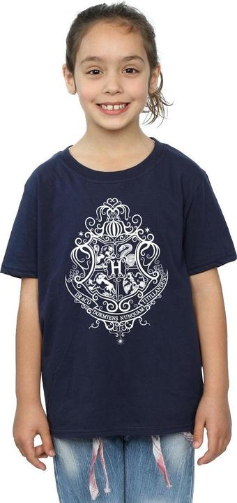Produktbild Hogwarts Draco Dormiens Crest TShirt Mädchen (140, 146)