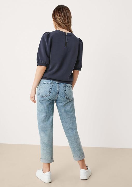 Produktbild s.Oliver Sweatshirt Scuba-Sweater mit Puffärmeln (L)