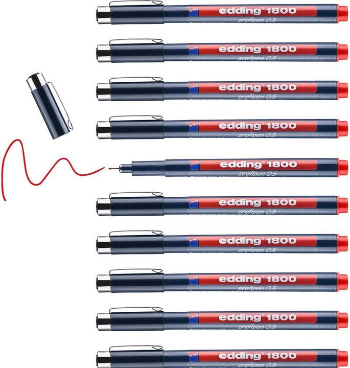 Immagine prodotto Edding Macchina trafilatrice Profipen 1800 (Rosso, 1x)