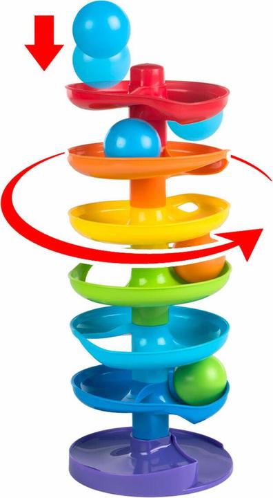 Image du produit PlayGo Spirale de jouets souples Rainbow 4 pièces 15 x 37 x 15,5 cm