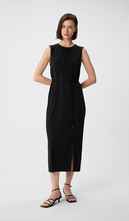 Produktbild Comma Kleid Jerseykleid in Midilänge mit Schlitz und Bindegürtel (40)