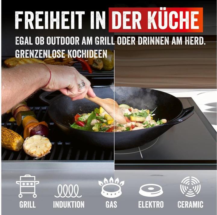 Produktbild Landmann Wok pan for grill, flat bottom, Ø 37 cm