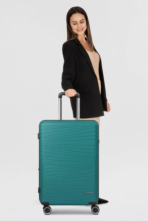 Actual product image Franky Dallas 3.0 4-wheel trolley M 65 cm with stretch fold (74 l)