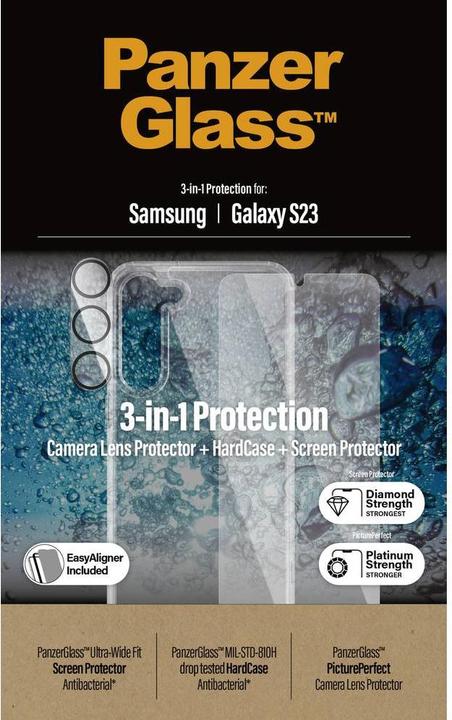 Produktbild PanzerGlass Bundle Hard Case+Glass (1 Stück, Samsung Galaxy S23)