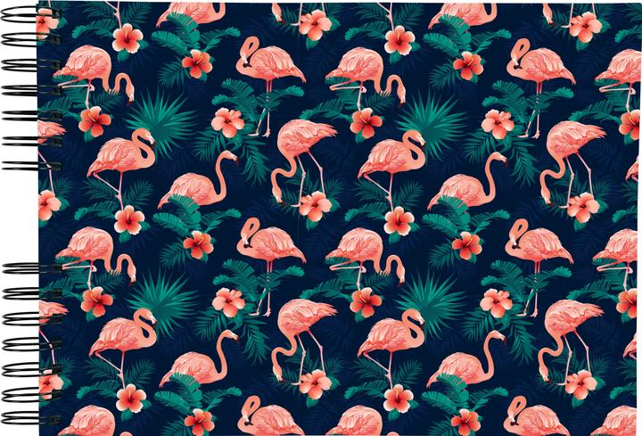Exacompta Wireb album 50p. whi te 32x22cm FLAMINGO (32 x 22 cm)
