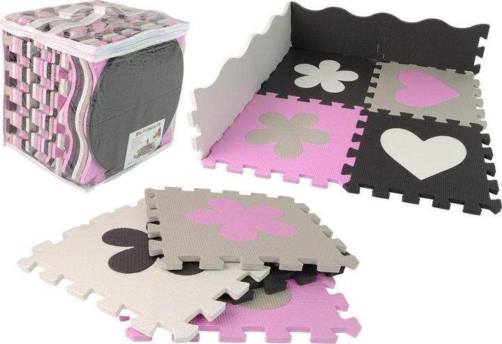 Produktbild Lean Toys Pädagogische Schaumstoffmatte EVA-Puzzles für Babys 25 Stück (31 x 31 cm)