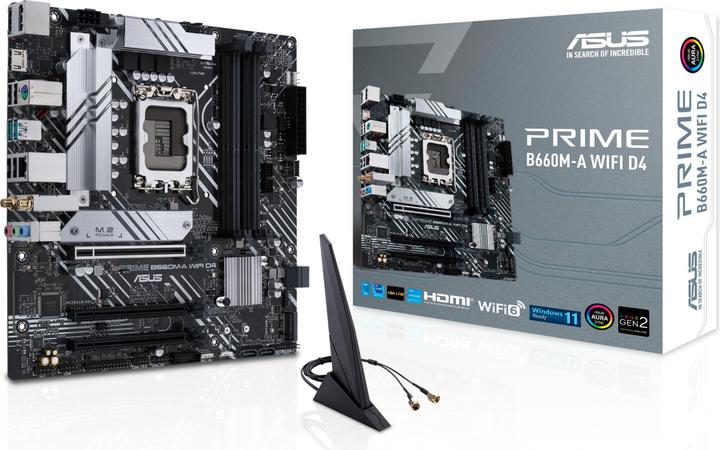 Produktbild ASUS PRIME B660M-A WiFi D4 (LGA 1700, Intel B660, mATX)
