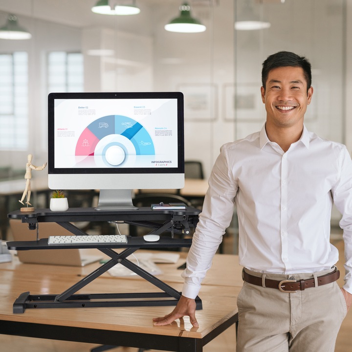 Actual product image Relaxdays Desk attachment