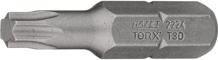 Actual product image HAZET Bit 2224-T30 ∙ Hexagon, solid 8 (5/16 inches) ∙ Inside TORX profile ∙ T30 (T30)