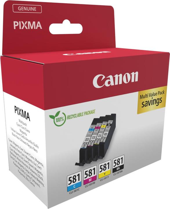 Productafbeelding Canon CLI-581 inktcartridge C/M/Y/BK (BK)