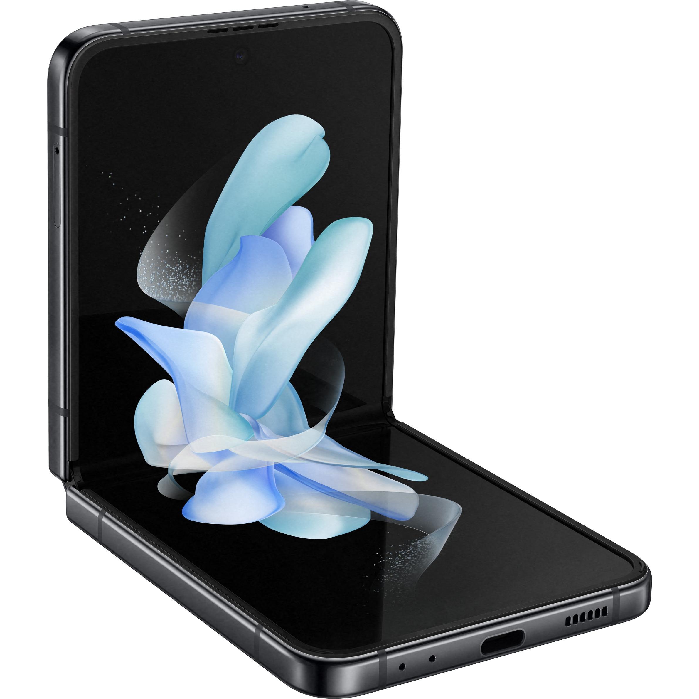 Samsung Galaxy Z Flip4 (512 GB, Graphite, 6.70", SIM + eSIM, 5G), Smartphone, Grau